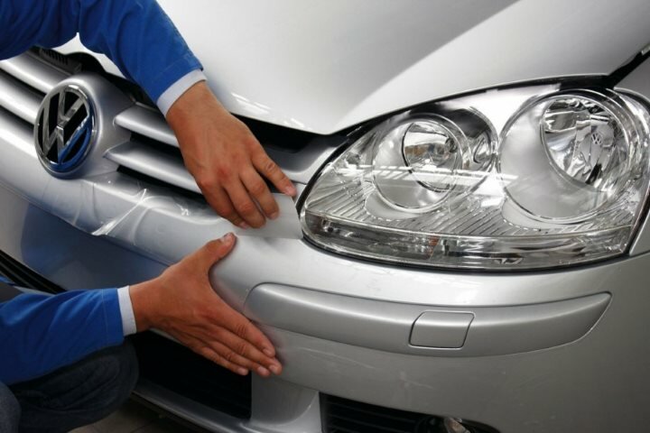 Оклеивание антигравийной пленкой